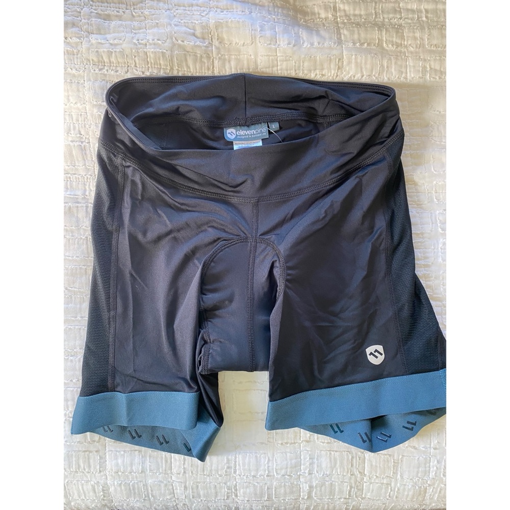 Women's Cycling Shorts - Black and Blue